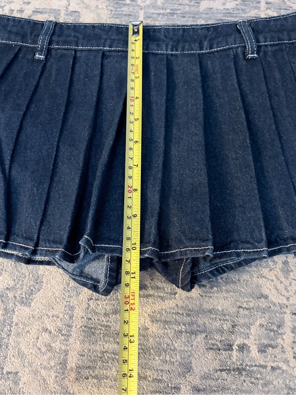 Lioness Rider Mini Skort NWT XXL Blue Denim - Picture 4 of 10